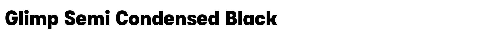 Glimp Semi Condensed Black image